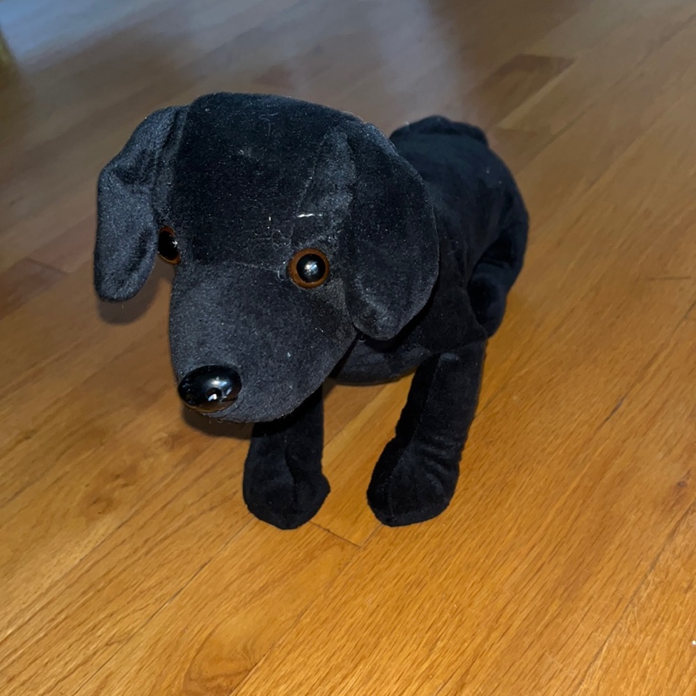 Black Rinco Plush Puppy Dog Stuffed Animal Soft Toy 13”